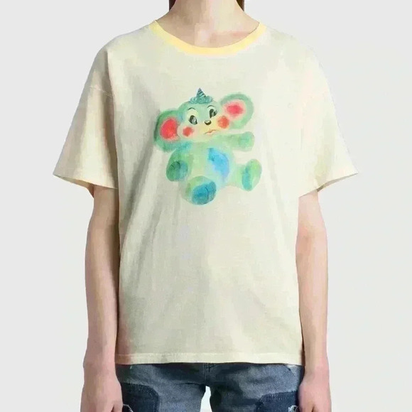 WE11DONE Monster T-Shirt short sleeve women Medium  oversized summer cute luxury - Picture 1 of 11
